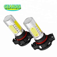 high power H16 5202 PSX24W COB Big Chips 7.5W 5 LED for fog lights light white blue yellow red DC 12V