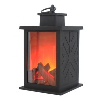 Flickering indoor outdoor fireplace flame lantern lampara led with timer home&garden decoration