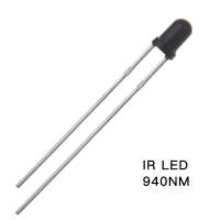 Through Hole Light 3mm IR LED Receiver 940nm Infrared Receiving 3 mm 940 nm Light-Emitting Diode Lamp