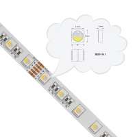 12v 24v  IP68 underwater white rgbw 5050 4in1 60led/M  outdoor waterproof led strip light for swimming pool