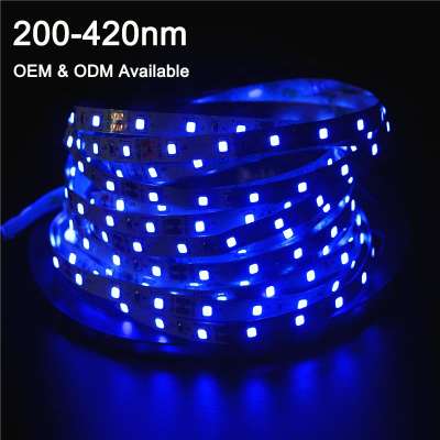 Waterproof ultraviolet 5V 12V 24V 254nm 365nm 396nm UVB UVC UV flexible led strip